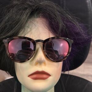 Le Specs no Smirking Black and Pink lens Sunglasses